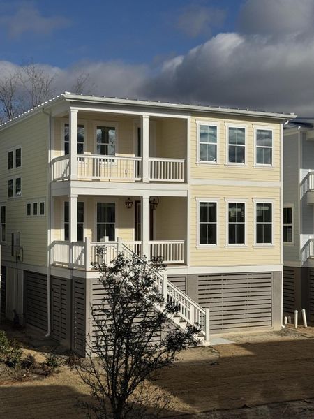 Exterior details and patio area of a home in Central Park, Charleston (Image 28). Exterior details and patio area of a home in Central Park, Charleston (Image 28).