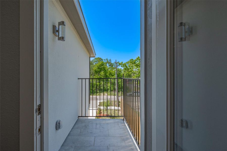 Exterior details and patio area of a home in , Houston (Image 29).