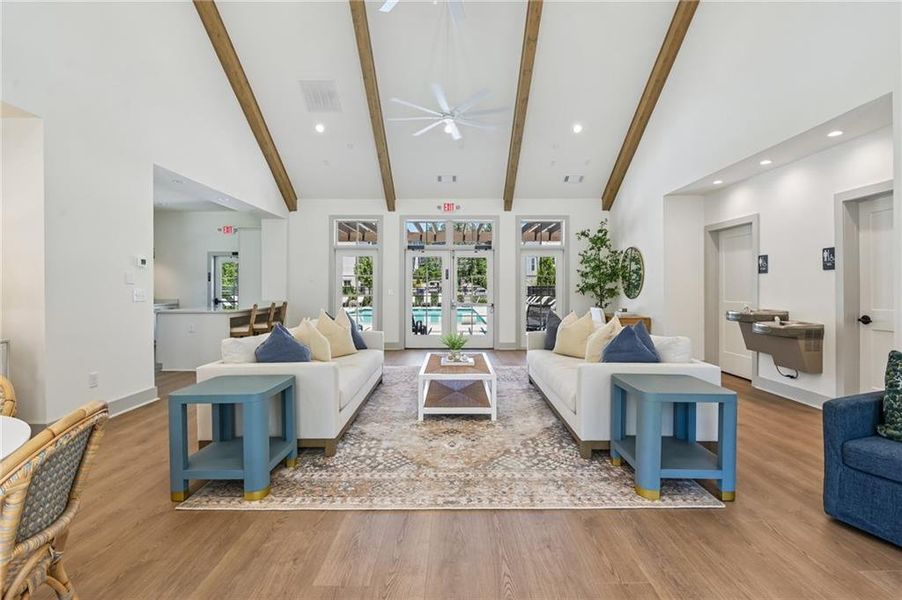 Furnished interior view inside a new home in , Alpharetta (Image 18).