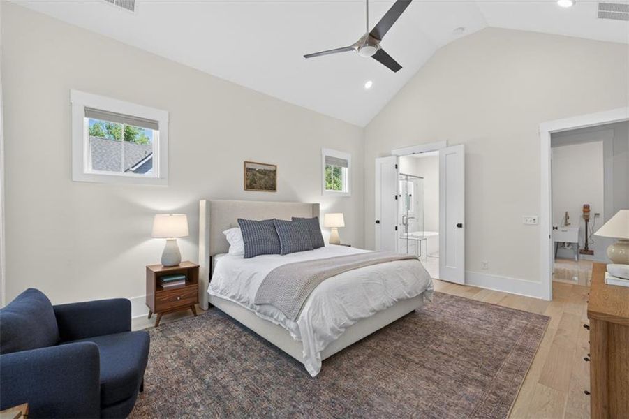 Furnished interior view inside a new home in Town Farms, Peachtree Corners (Image 61).