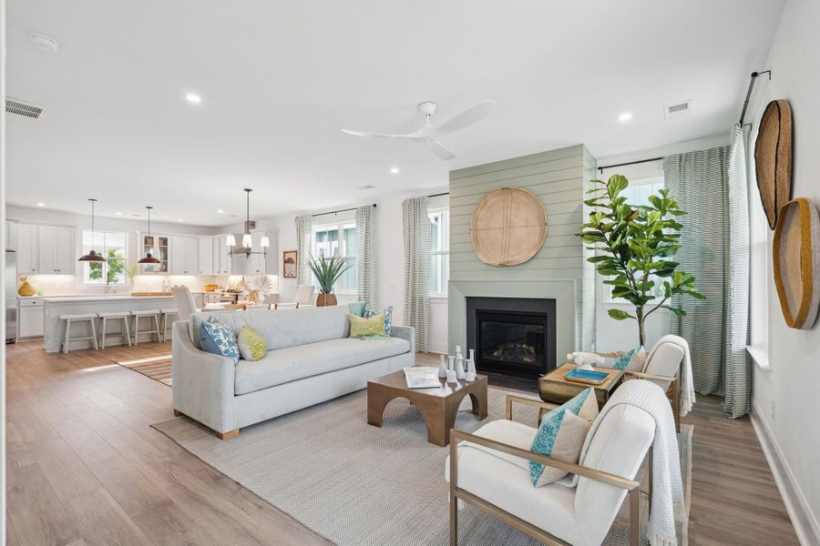 Furnished interior view inside a new home in , Summerville (Image 3).