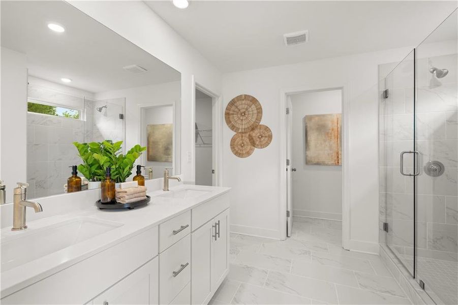 Furnished interior view inside a new home in Wellington Estates, Madison (Image 10).