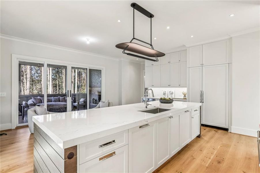 Furnished interior view inside a new home in , Atlanta (Image 12).