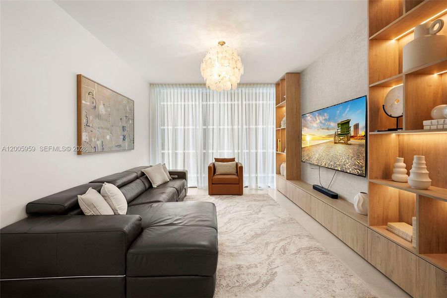 Furnished interior view inside a new home in , Miami (Image 18).