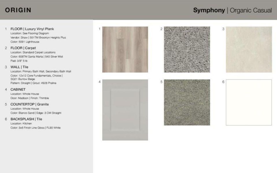 15409 Flowers View design selections! This home is currently under construction and selections are subject to change.