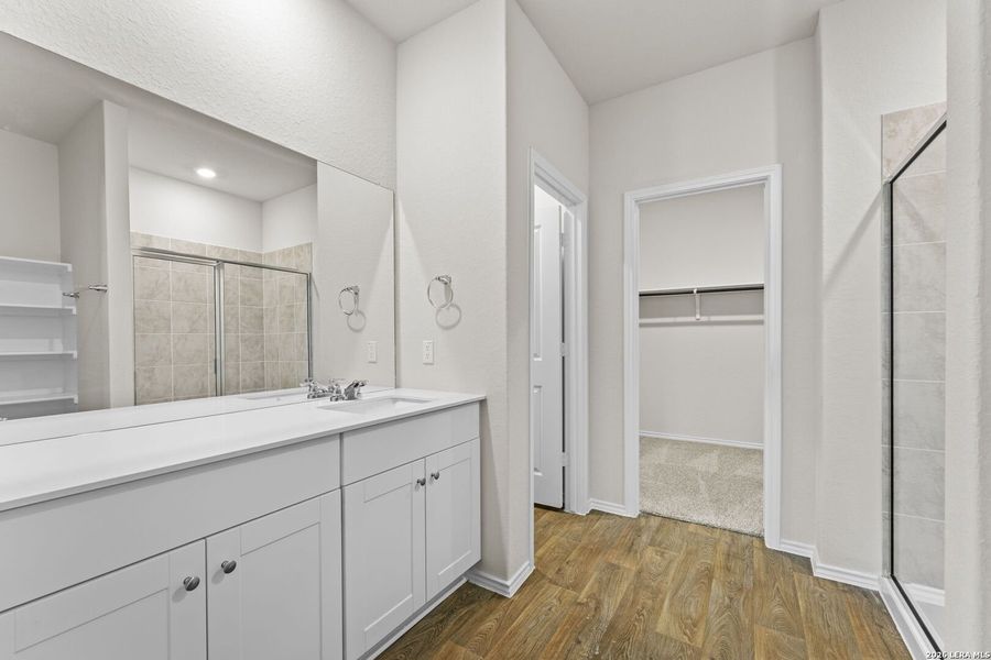 Furnished interior view inside a new home in Hunters Ranch, San Antonio (Image 3).