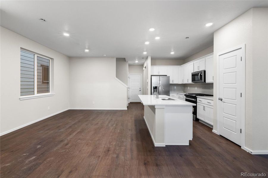 Furnished interior view inside a new home in Painted Prairie, Aurora (Image 8).