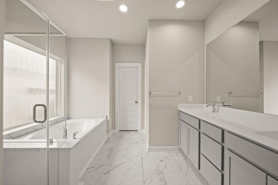 Furnished interior view inside a new home in Barton Creek Ranch, Conroe (Image 4).