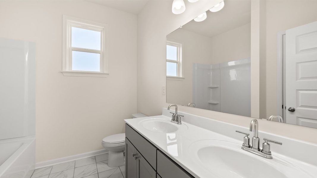 Representative furnished interior of a home built from the Marlene by D.R. Horton in The Gates at Pates Creek, Hampton (Image 13).