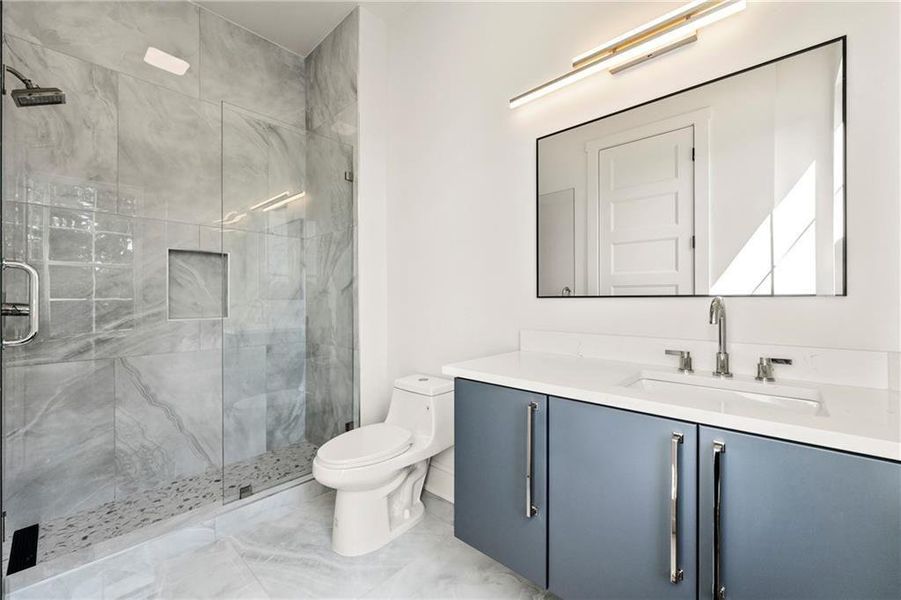 Furnished interior view inside a new home in , Atlanta (Image 19).