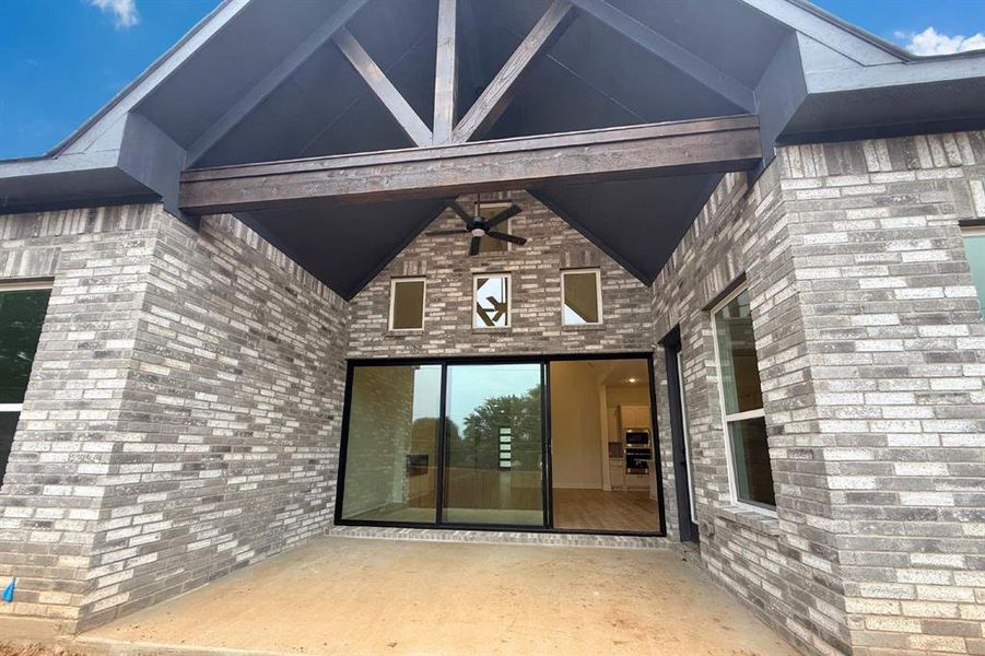 Exterior details and patio area of a home in Legacy Estates, Mansfield (Image 4).