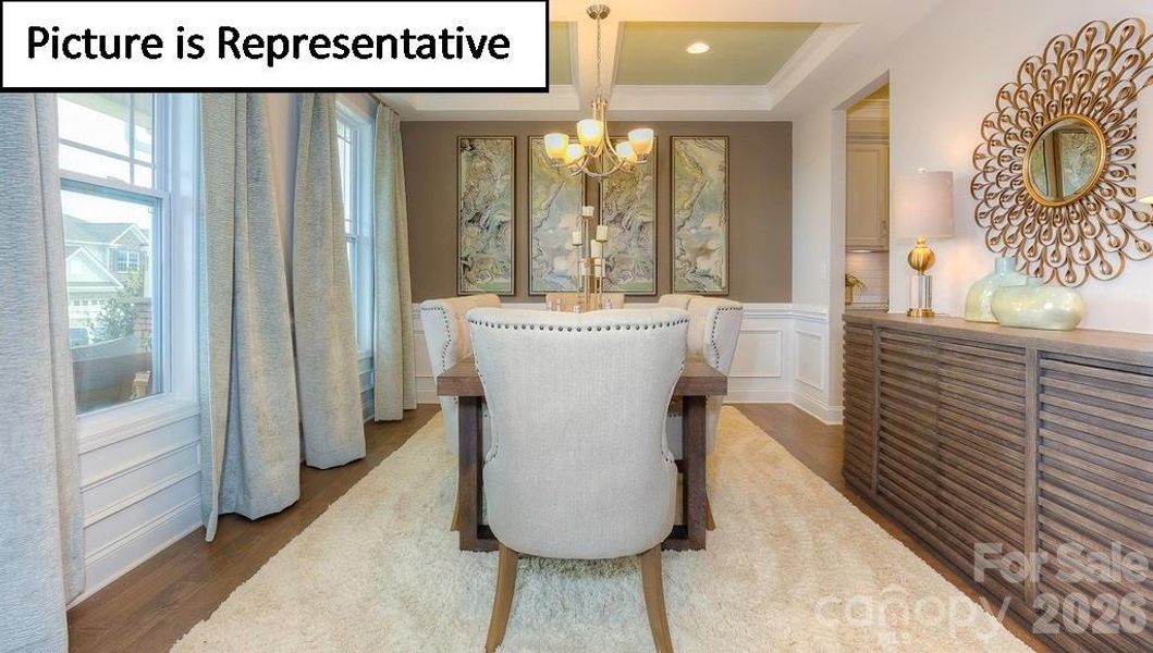 Furnished interior view inside a new home in Falls Cove, Troutman (Image 11). Furnished interior view inside a new home in Falls Cove, Troutman (Image 11).