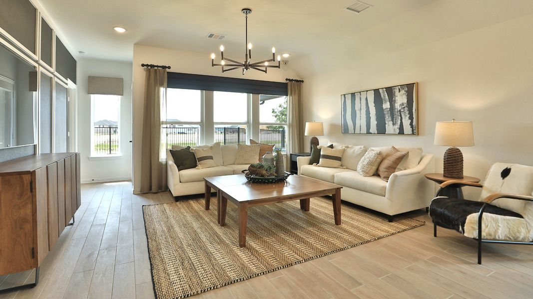 Furnished interior view inside a new home in Bridgeland Creekland Village, Cypress (Image 10).