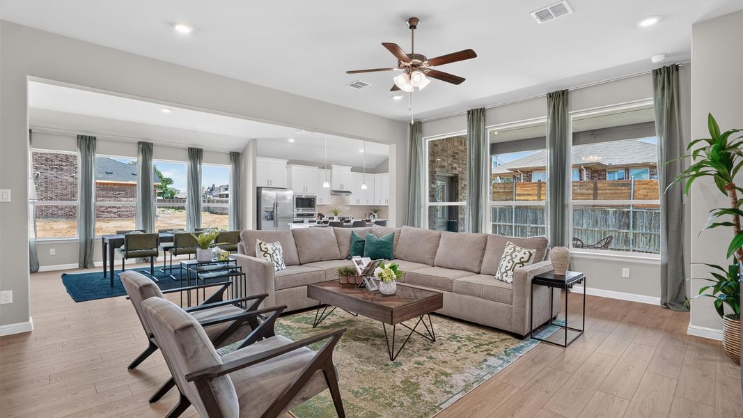 Representative furnished interior of a home built from the Liberty Hill by D.R. Horton in Eden Ranch, Arlington (Image 26).