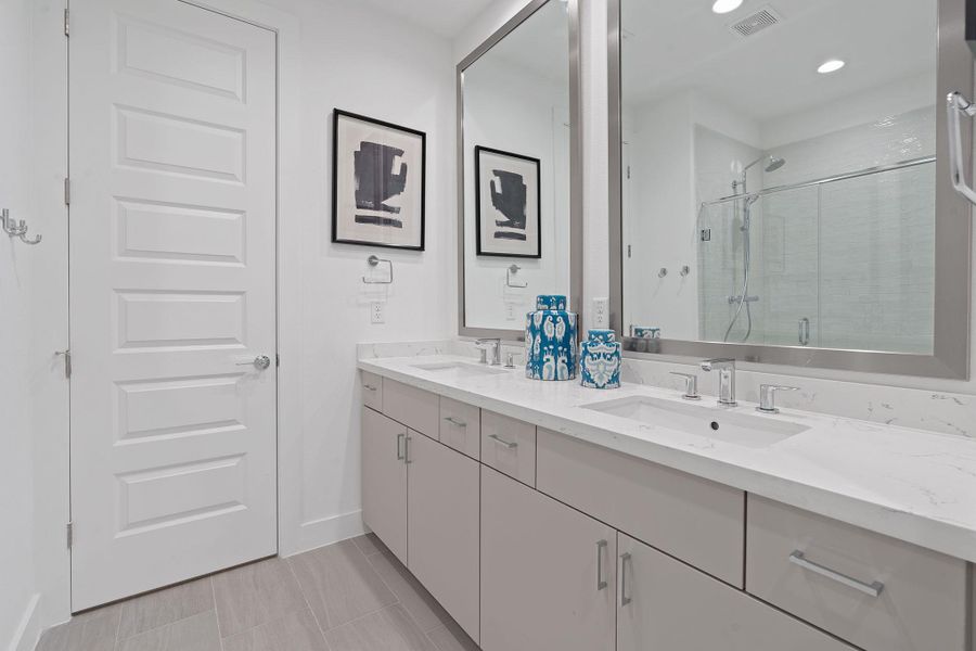 Furnished interior view inside a new home in Bluebonnet Lofts, Austin (Image 10).