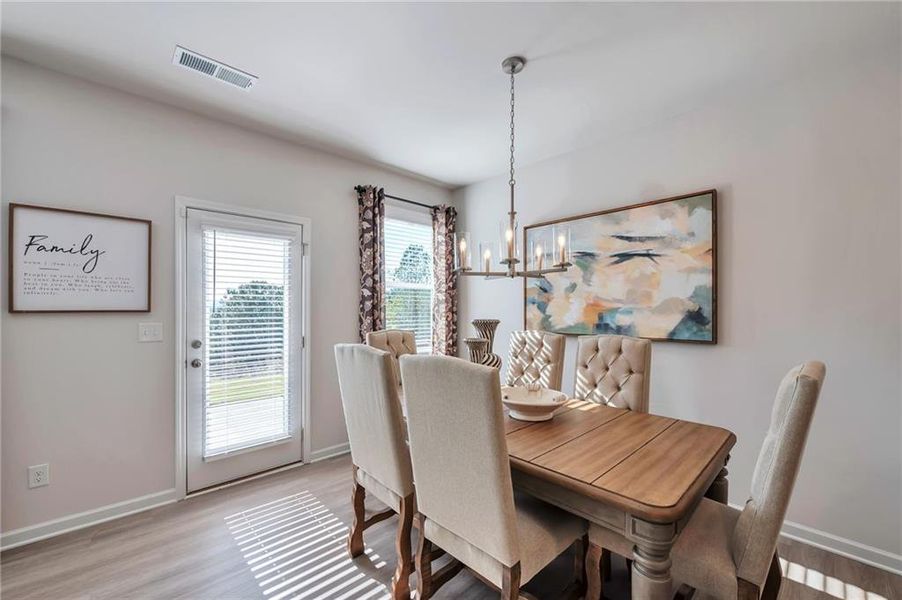 Furnished interior view inside a new home in , Calhoun (Image 8).