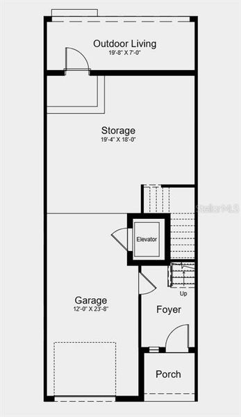 2D floor plan layout of this home in Seahaven, Punta Gorda, FL (Image 3).