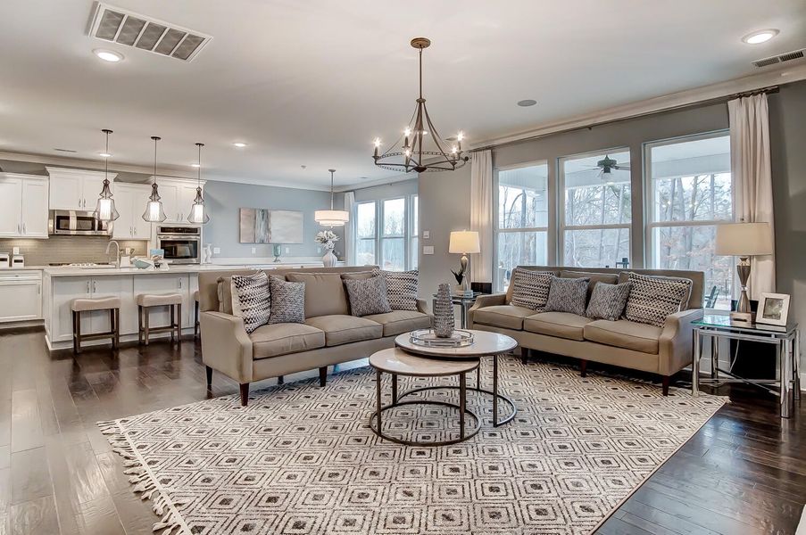 Furnished interior view inside a new home in The Enclave at French Quarter Creek, Huger (Image 14).
