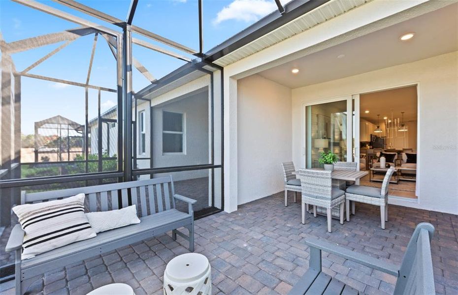 Exterior details and patio area of a home in BeachWalk by Manasota Key, Englewood (Image 2). Exterior details and patio area of a home in BeachWalk by Manasota Key, Englewood (Image 2).