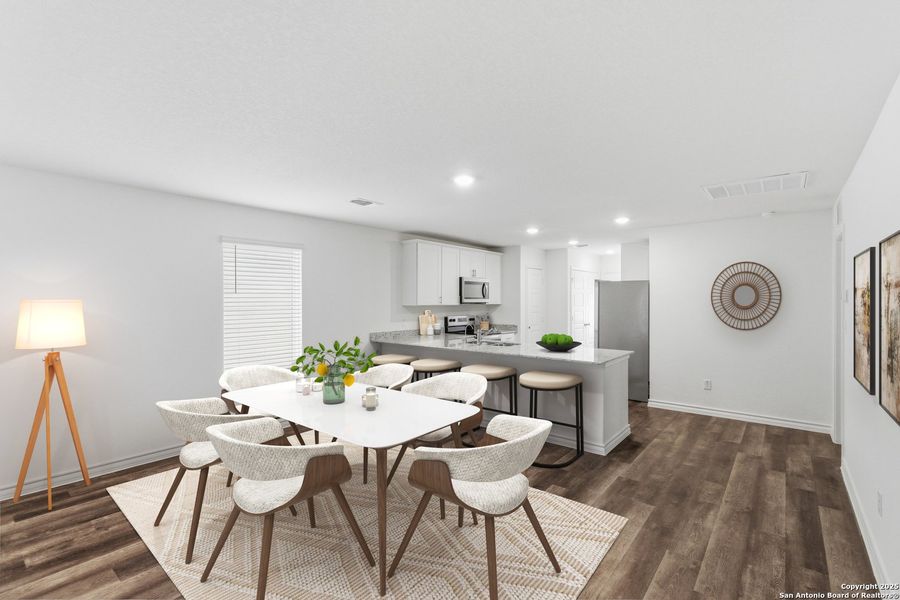 Furnished interior view inside a new home in Horizon Ridge, San Antonio (Image 5).