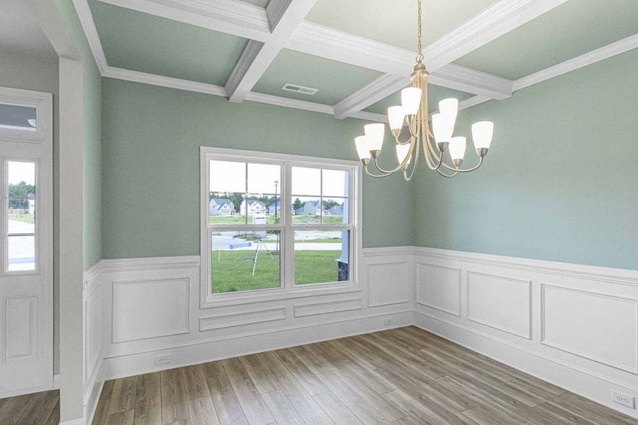 Representative unfurnished interior of a home built from the Pamlico by Caviness & Cates Communities in Bartlett Manor, Youngsville (Image 48).