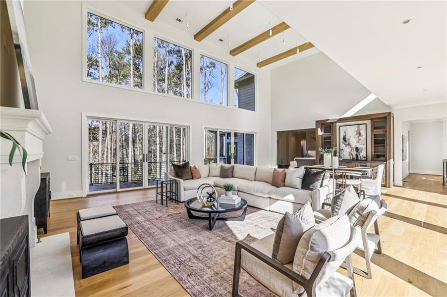 Furnished interior view inside a new home in , Atlanta (Image 10).