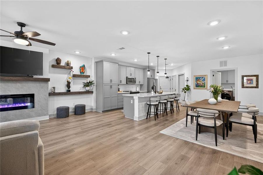 Furnished interior view inside a new home in Gatherings® at Herrington, Cumming (Image 20).