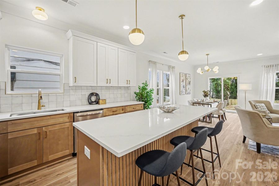 Furnished interior view inside a new home in , Charlotte (Image 17).