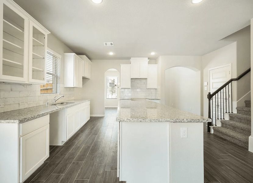 Representative furnished interior of a home built from the Madison 2434HC by Saratoga Homes in Harmony Cove, Humble (Image 5).