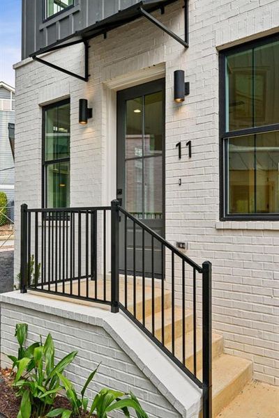 Exterior details and patio area of a home in , Atlanta (Image 24).