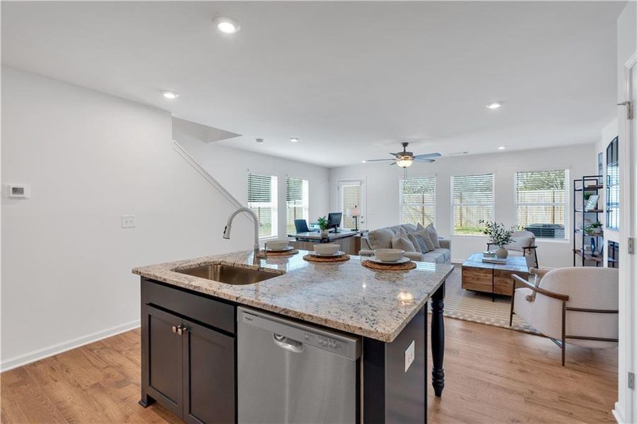 Furnished interior view inside a new home in Village Green, Adairsville (Image 4).