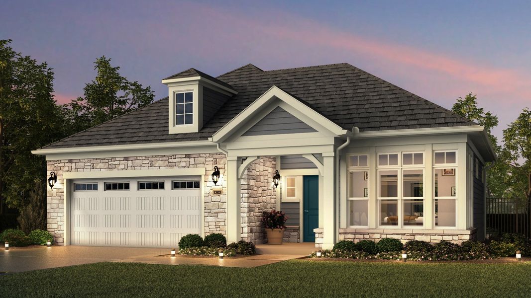 Representative exterior photo of a completed home built from the Palazzo by Epcon Communities in The Grove at Haven Hill, Lenoir City, TN (Image 28). Representative exterior photo of a completed home built from the Palazzo by Epcon Communities in The Grove at Haven Hill, Lenoir City, TN (Image 28).