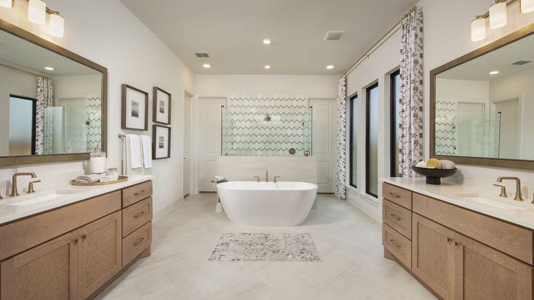 Representative furnished interior of a home built from the 4941B by Perry Homes in Palmera Ridge 70', Leander (Image 7). Representative furnished interior of a home built from the 4941B by Perry Homes in Palmera Ridge 70', Leander (Image 7).