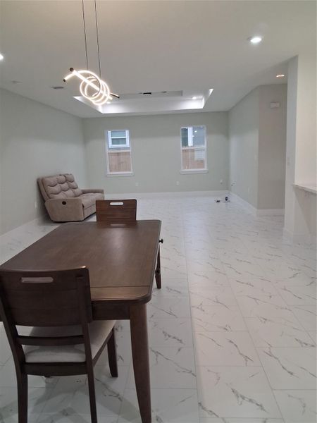 High ceilings throughout the house.