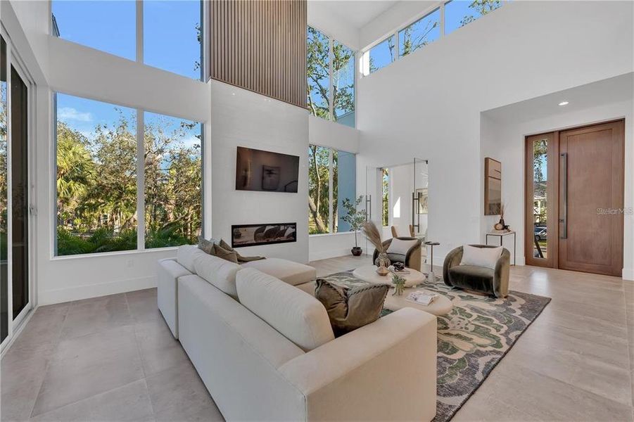 Furnished interior view inside a new home in , Sarasota (Image 43).