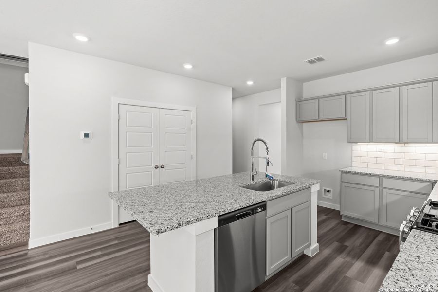 Furnished interior view inside a new home in The Meadows at Hunters Ranch, San Antonio (Image 3).