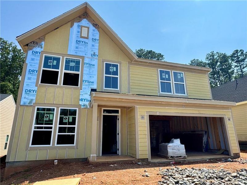 In-progress construction of a new home in Easton Park, Dallas, GA (Image 5). In-progress construction of a new home in Easton Park, Dallas, GA (Image 5).
