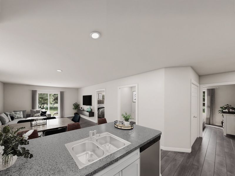 Furnished interior view inside a new home in Highland Forest, Gilmer (Image 5). Furnished interior view inside a new home in Highland Forest, Gilmer (Image 5).