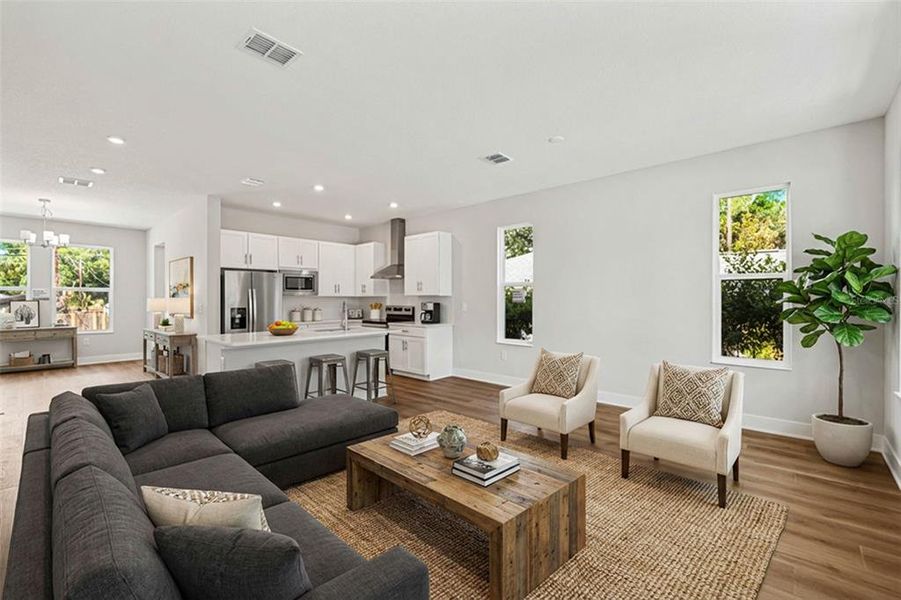 Furnished interior view inside a new home in , Tampa (Image 5).