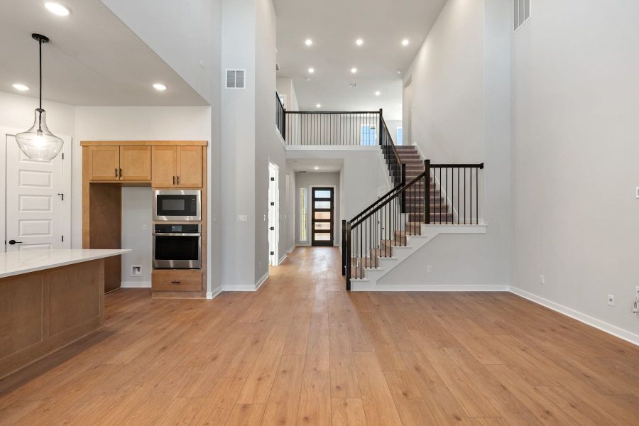 Furnished interior view inside a new home in Heritage, Dripping Springs (Image 6). Furnished interior view inside a new home in Heritage, Dripping Springs (Image 6).