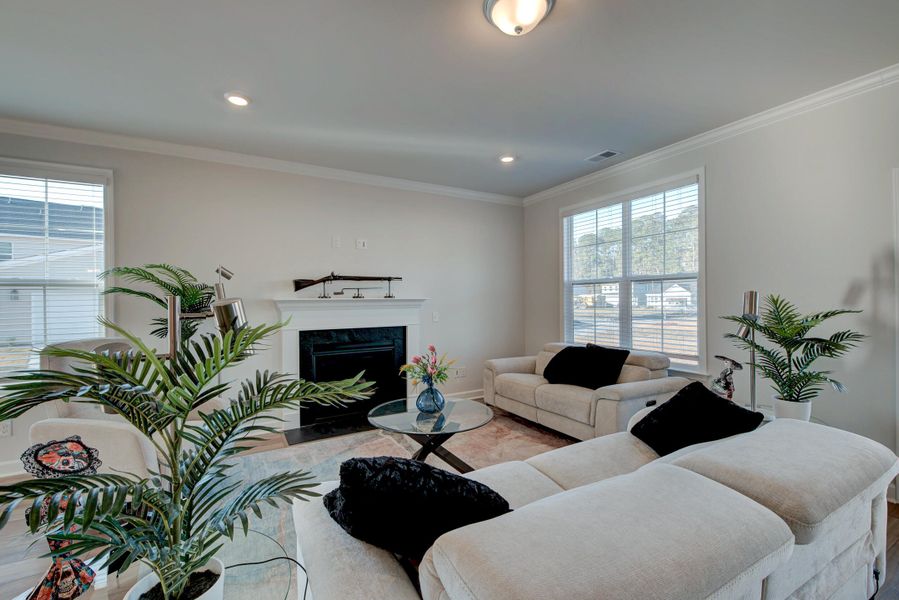 Furnished interior view inside a new home in Six Oaks, Summerville (Image 9). Furnished interior view inside a new home in Six Oaks, Summerville (Image 9).