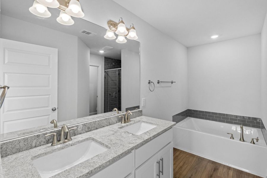 Furnished interior view inside a new home in River Ranch Trails, Dayton (Image 6). Furnished interior view inside a new home in River Ranch Trails, Dayton (Image 6).