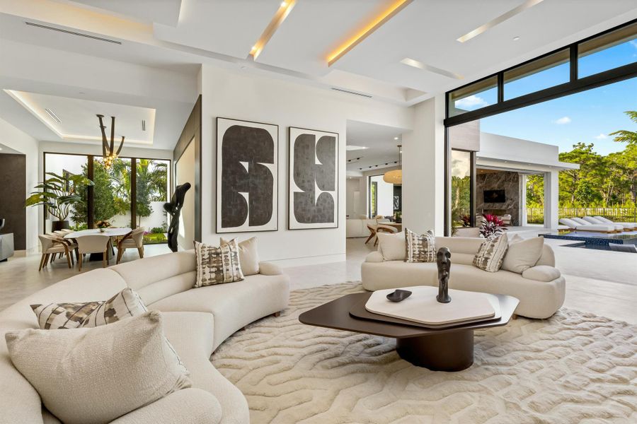 Furnished interior view inside a new home in , Palm Beach Gardens (Image 10). Furnished interior view inside a new home in , Palm Beach Gardens (Image 10).