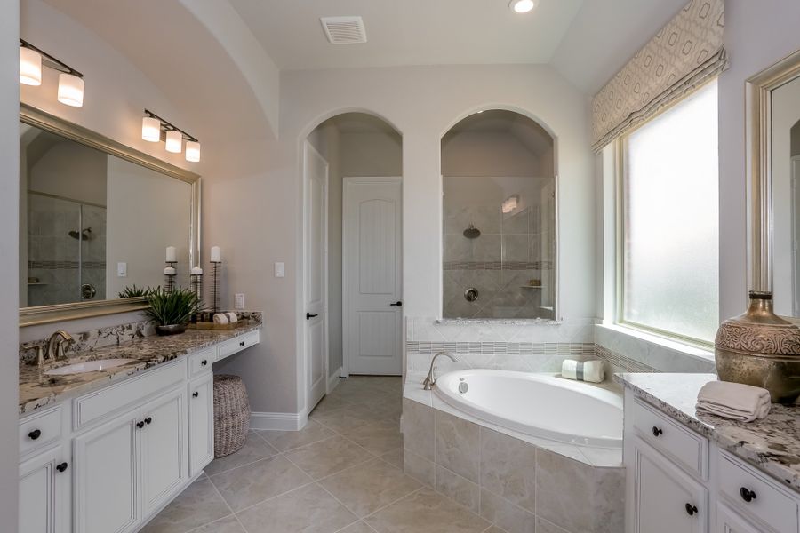 Representative furnished interior of a home built from the Fredericksburg by Beazer Homes in ARTAVIA, Conroe (Image 14).