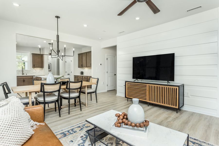 Representative furnished interior of a home built from the Alpine - Passport by Del Webb in Carolina Overlook, Clayton (Image 9). Representative furnished interior of a home built from the Alpine - Passport by Del Webb in Carolina Overlook, Clayton (Image 9).