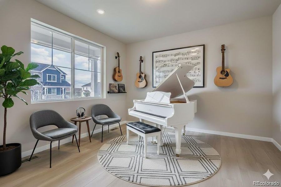 Study on Main Level - Virtually staged photo