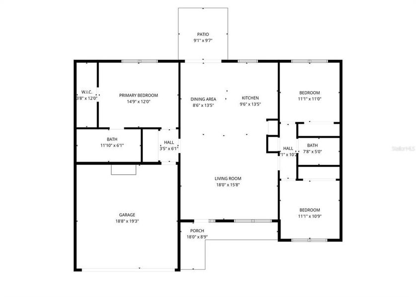 2D floor plan layout of this home in , Ocala, FL (Image 5). 2D floor plan layout of this home in , Ocala, FL (Image 5).