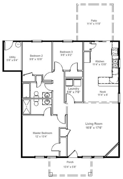 2D floor plan layout for the Lyman by Enchanted Homes in Lonesome Dove, San Antonio, TX (Image 5).