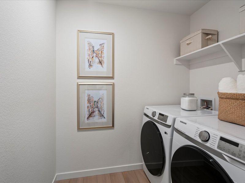 Furnished interior view inside a new home in Parkside at Victory Ridge, Colorado Springs (Image 33).