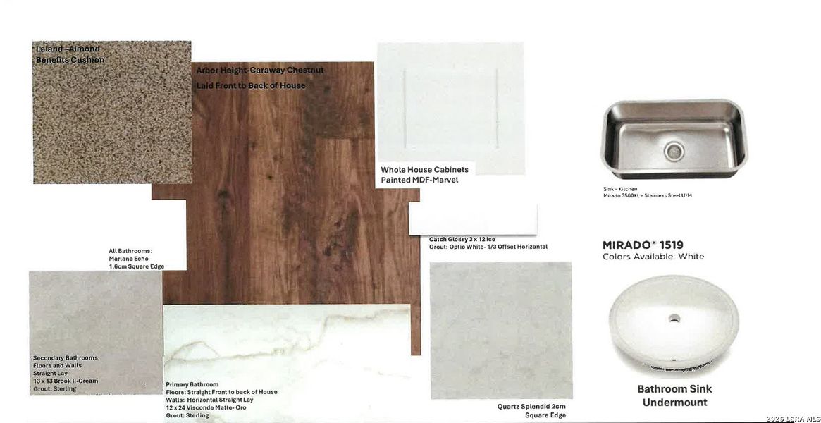 Sample of building materials used in homes in Lone Oak, San Antonio (Image 4).